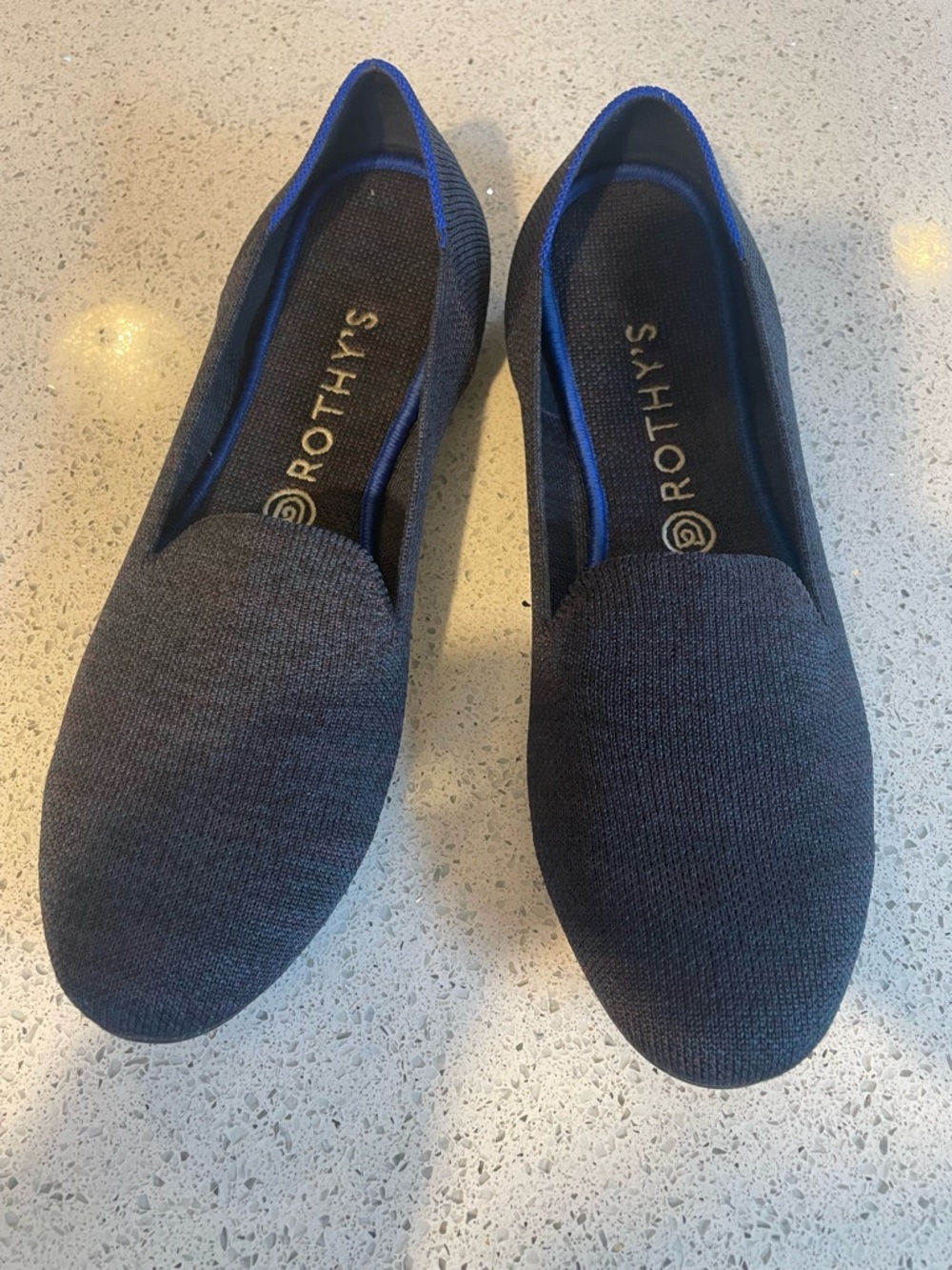 Rothy’s Navy Loafers Sz 10.